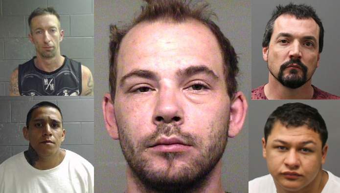 John Daviss (top left), Jayden Eustache (bottom left), Sean Scurt (middle), Darian Rohel (top right) and Nathan Townsend (bottom right).