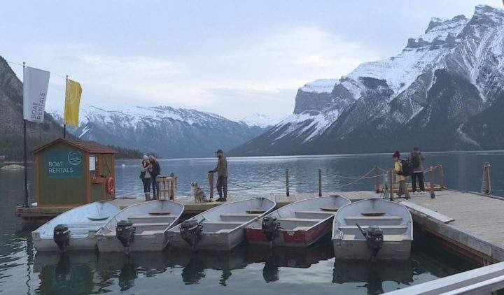 Lake Minnewanka pictured on Oct. 13, 2019.