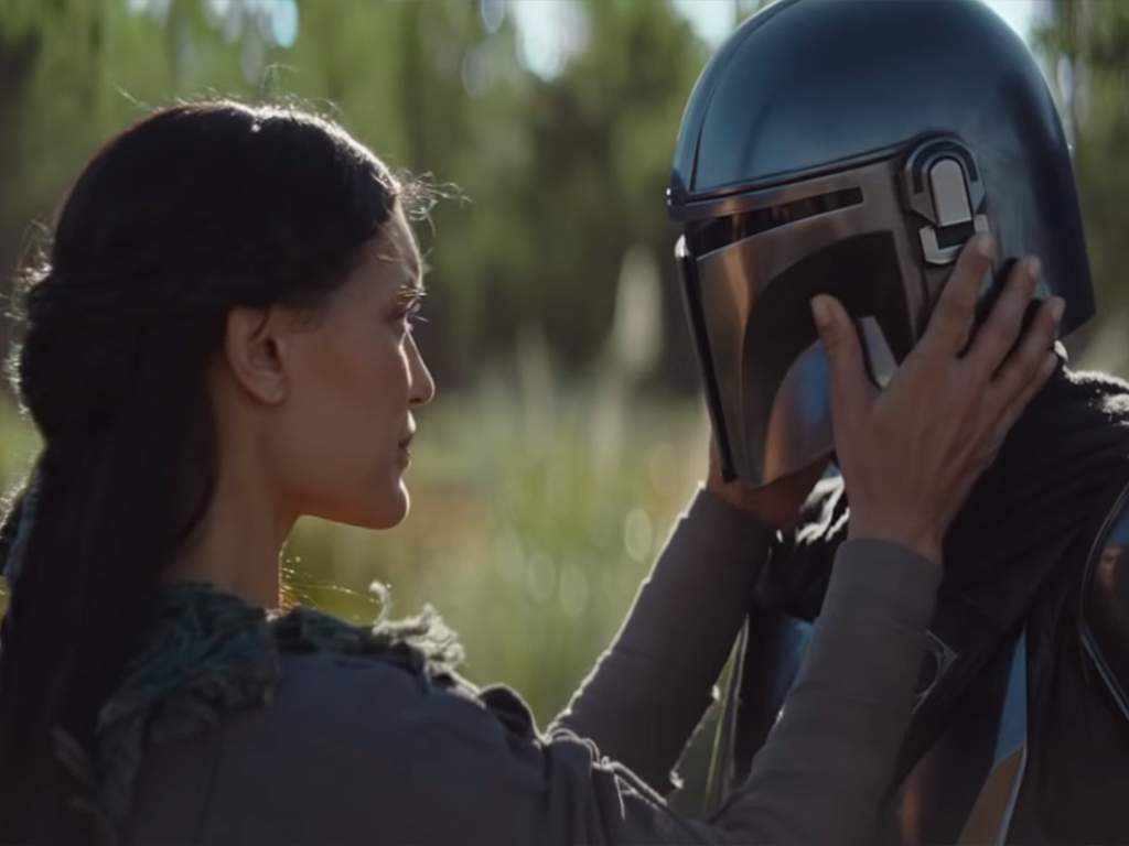 (L-R) Gina Carano as Cara Dune, and Pedro Pascal as The Mandalorian in the Jon-Favreau Disney+ original Star Wars series, 'The Mandalorian,' which is set to premiere on Nov. 12, 2019.