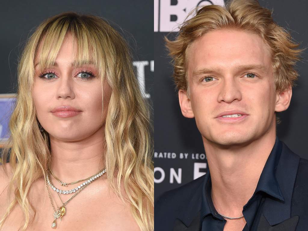 (L-R) Miley Cyrus and Cody Simpson. (Getty Images)