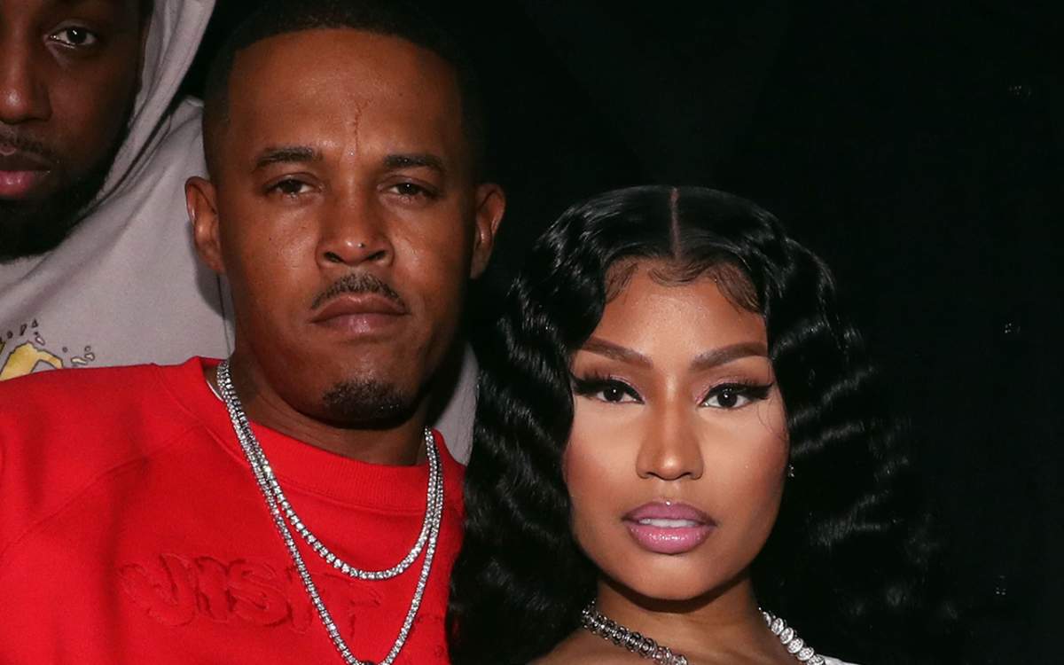 Kenneth (Zoo) Petty (L) and Nicki Minaj attend Church On Sundays Hosted By Nicki Minaj And Phil The Mayor And DJ Clues Birthday Party at The Argyle on Feb. 8, 2019 in Hollywood, Calif.