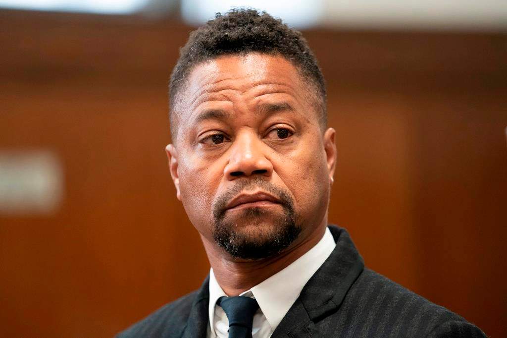 Cuba Gooding Jr. in a courtroom in New York.