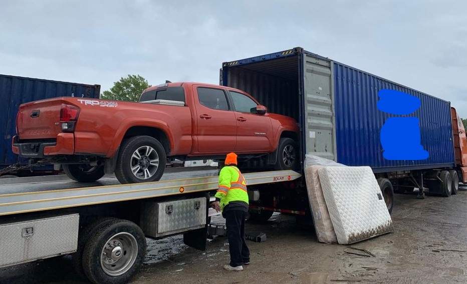 OPP say three people have been arrested and several cars seized after busting up an alleged car theft ring just south east of Ottawa.
