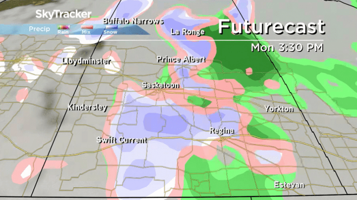 Rain, snow and the risk of freezing rain is all possible for Thanksgiving Day Monday.