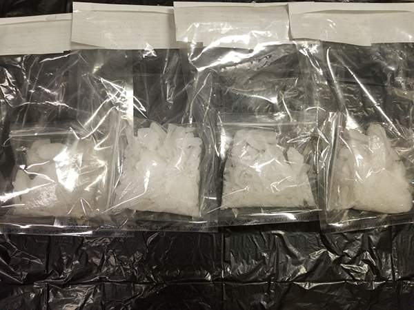 A man and woman from the RM of West St. Paul have been arrested after police found nearly a kilogram of meth during a traffic stop Friday.