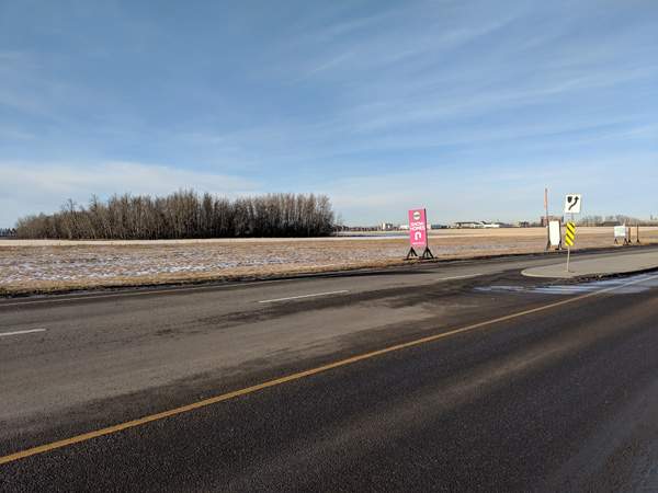 A 153-acre piece of land south of Ellerslie Road, between 91 Street SW and 101 Street SW, in south Edmonton being sold by the Alberta government.