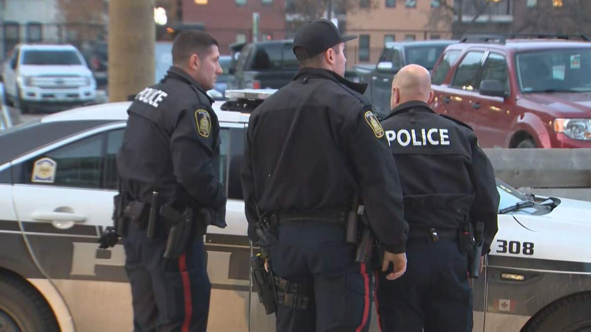 Winnipeg Police at the scene of a standoff on Pacific Avenue on Thursday, Oct. 31, 2019.