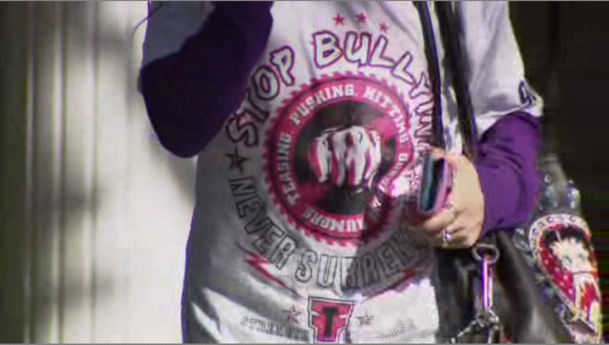 A number of friends, family, and community members wore t-shirts with anti-bullying messages during two visitations for Devan Selvey on Friday afternoon.