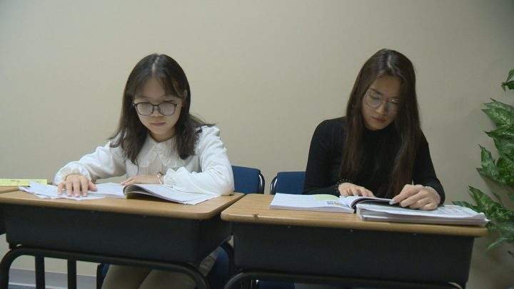 Students learn English full-time, five days a week at A & L Royal Academy.