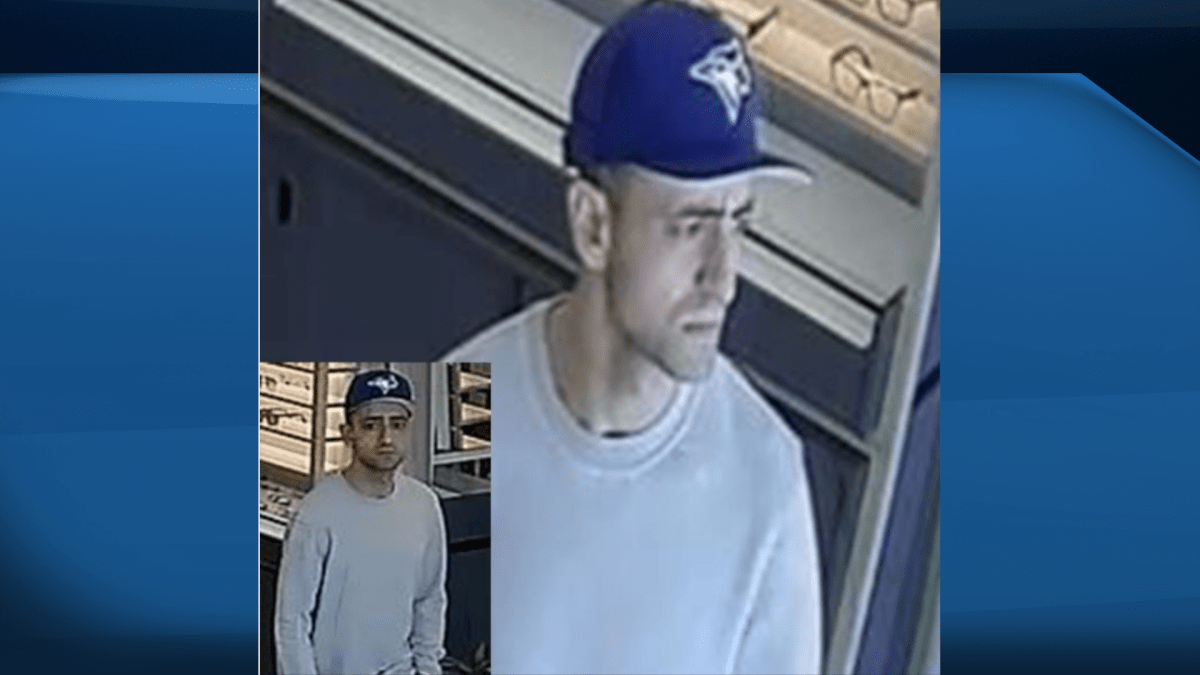 Police in Oakville are looking for a suspect accused of stealing seven pairs of high-end sunglasses from a local retailer.