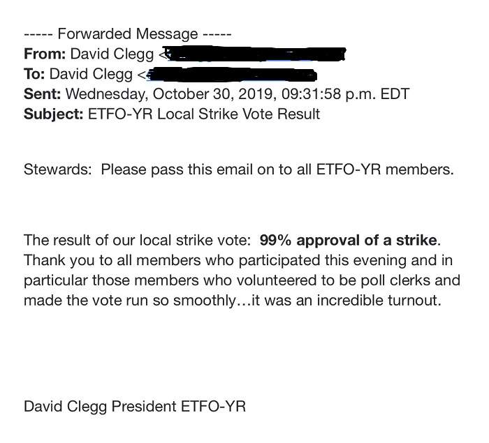 David Clegg/ ETFO York Region