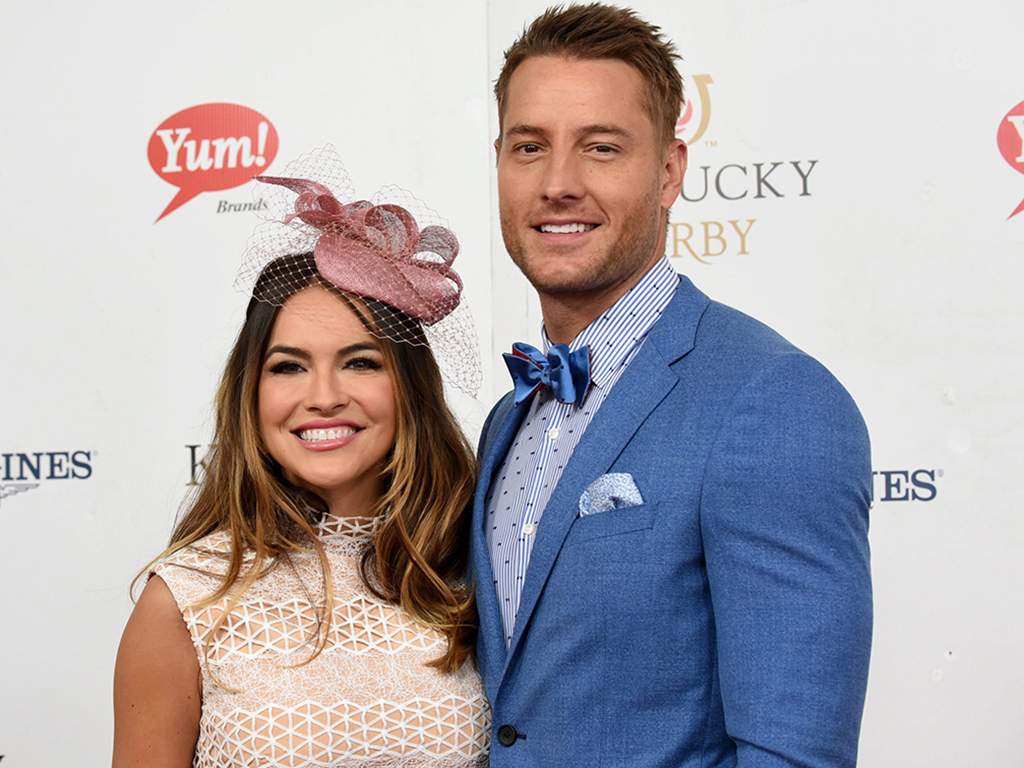 Justin Hartley and actress Chrishell Stause walk the Kentucky Derby red carpet on Saturday, May 6, 2017, at Churchill Downs in Louisville, Ky.