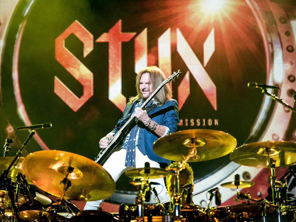 July 4, 2018, in Toronto: Ricky Phillips of Styx performs at Budweiser Stage.