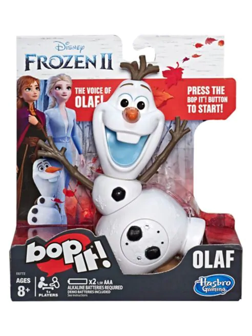 Bop It Disney Frozen 2 Olaf Edition, $27, available at the Bay