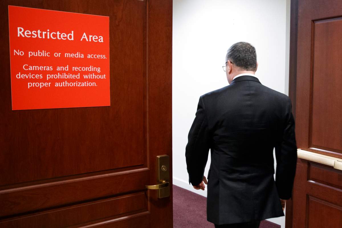 U.S. Army Lieutenant Colonel Alexander Vindman, the top Ukraine expert on the National Security Council, arrives for a closed door meeting during the US House of Representatives’ impeachment inquiry into President Trump in the US Capitol in Washington, DC, USA, 07 November 2019. (EPA/SHAWN THEW)