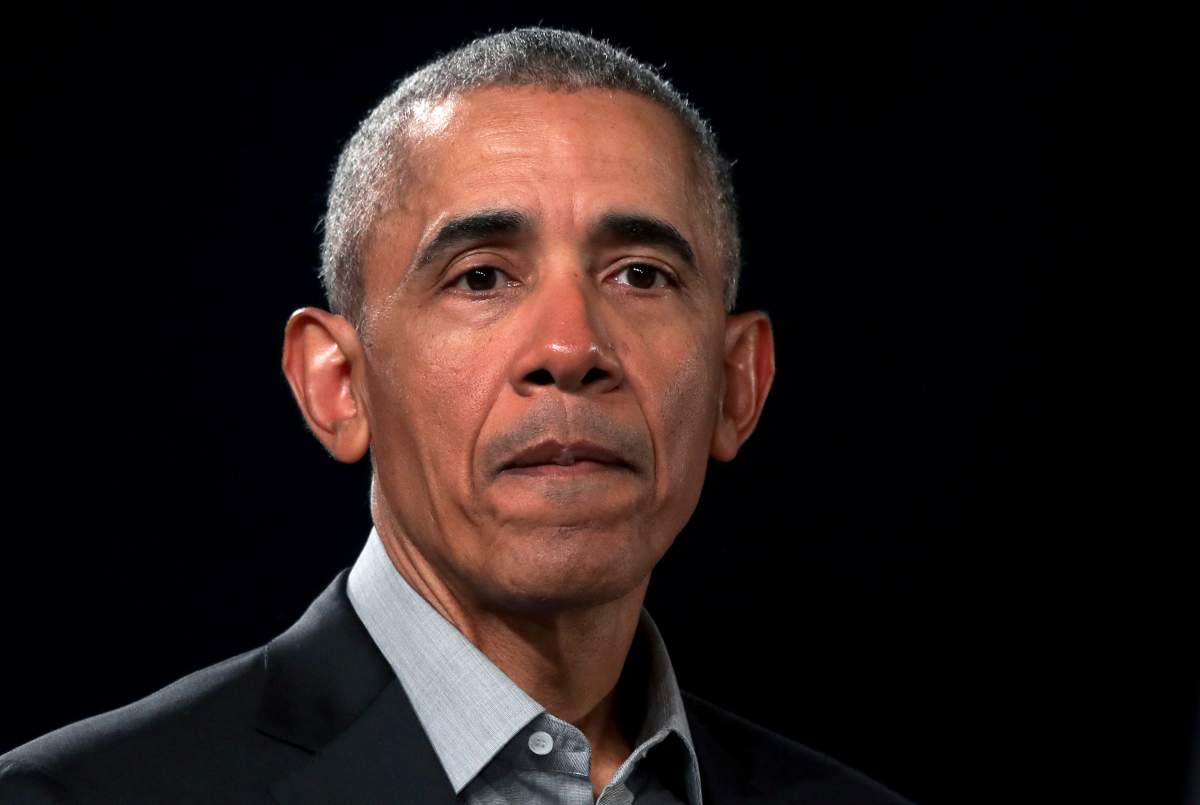 In this April 6, 2019, file photo, former President Barack Obama attends a town hall meeting at the 'European School For Management And Technology' (ESMT) in Berlin, Germany. 