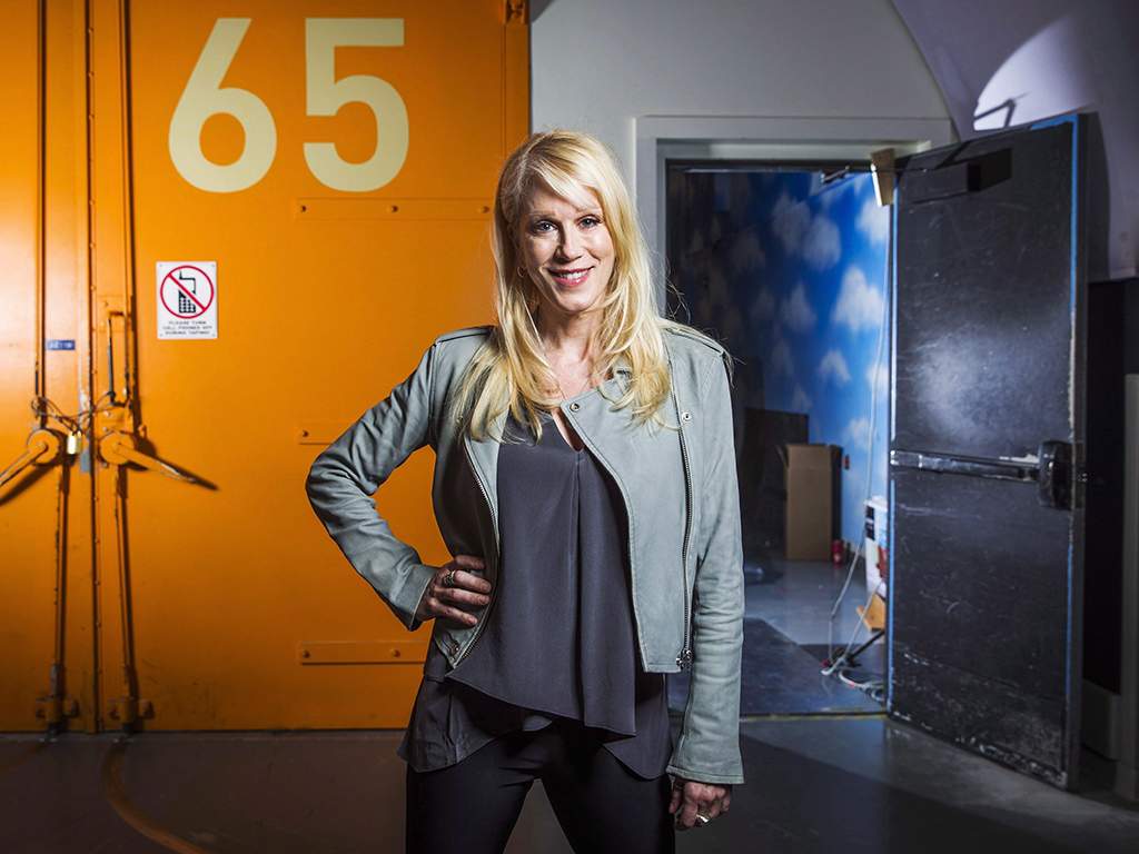 Screenwriter Moira Walley Beckett, for the upcoming CBC television show 'Anne of Green Gables,' who also a writer for the series 'Breaking Bad,' poses for a picture in front of studio in the CBC building in Toronto, on Friday April 29, 2016.