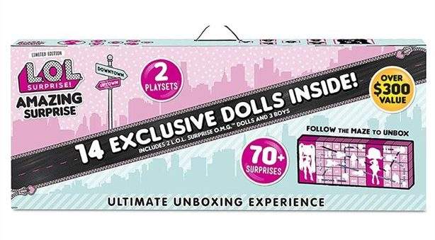 L.O.L. SURPRISE! Amazing Surprise 14-Doll Unboxing Experience, $179, available at Indigo 