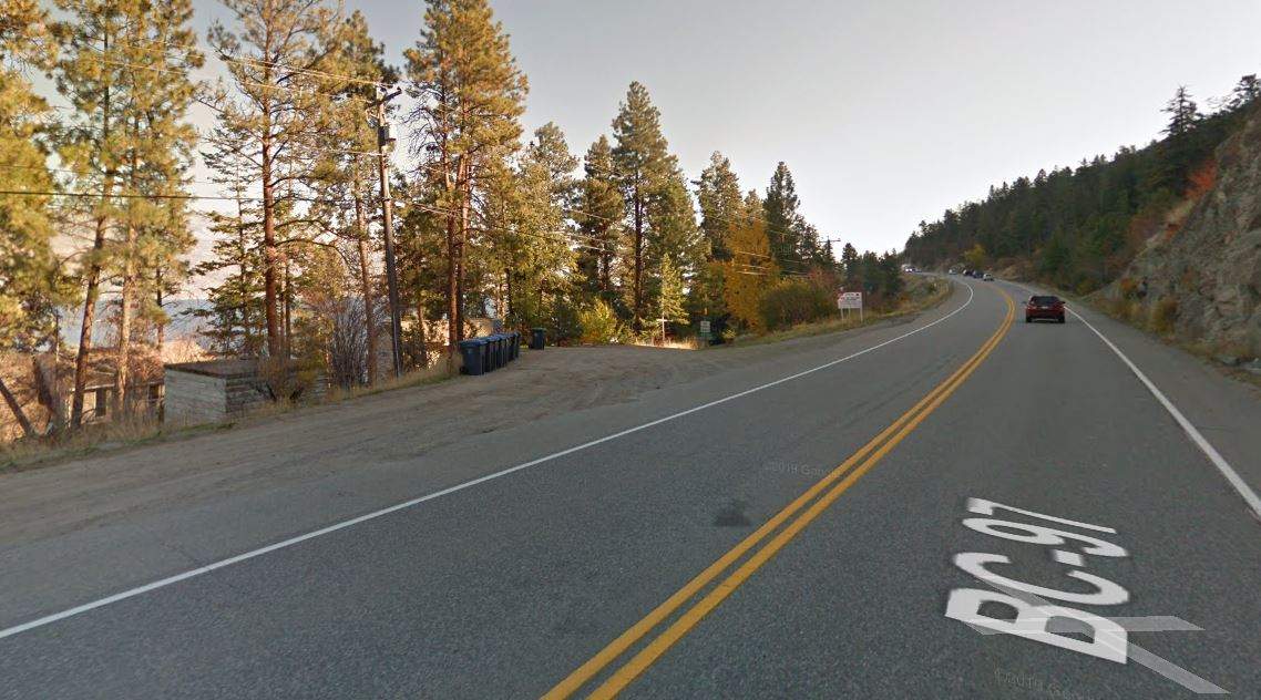The 7200 block of Highway 97, south of Peachland.
