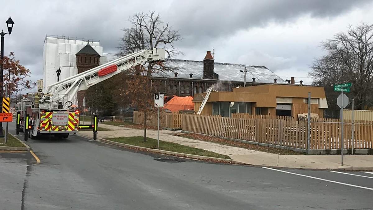 A structure fire at the corner of North Park and Cornwallis streets occurred on Wednesday.
