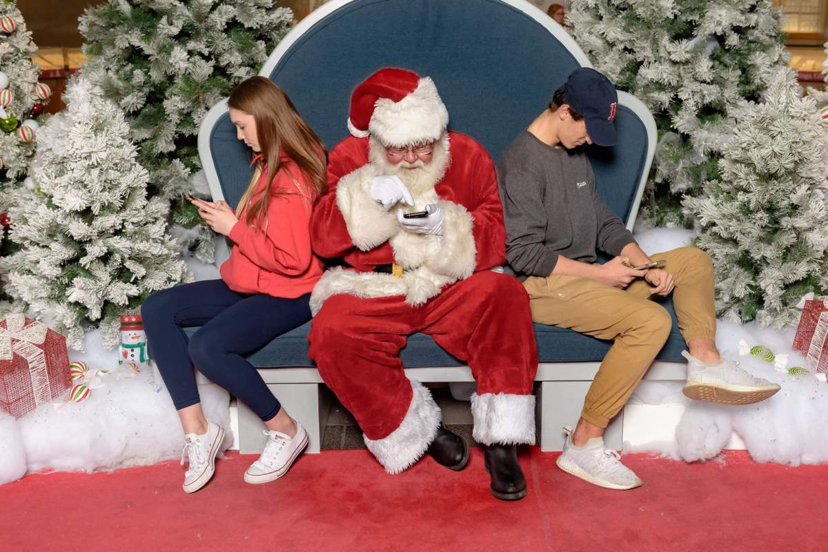 Gary Haupt is known to oblige to unusual photo requests with Santa.