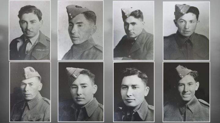 The eight Ballendine brothers from Battleford.