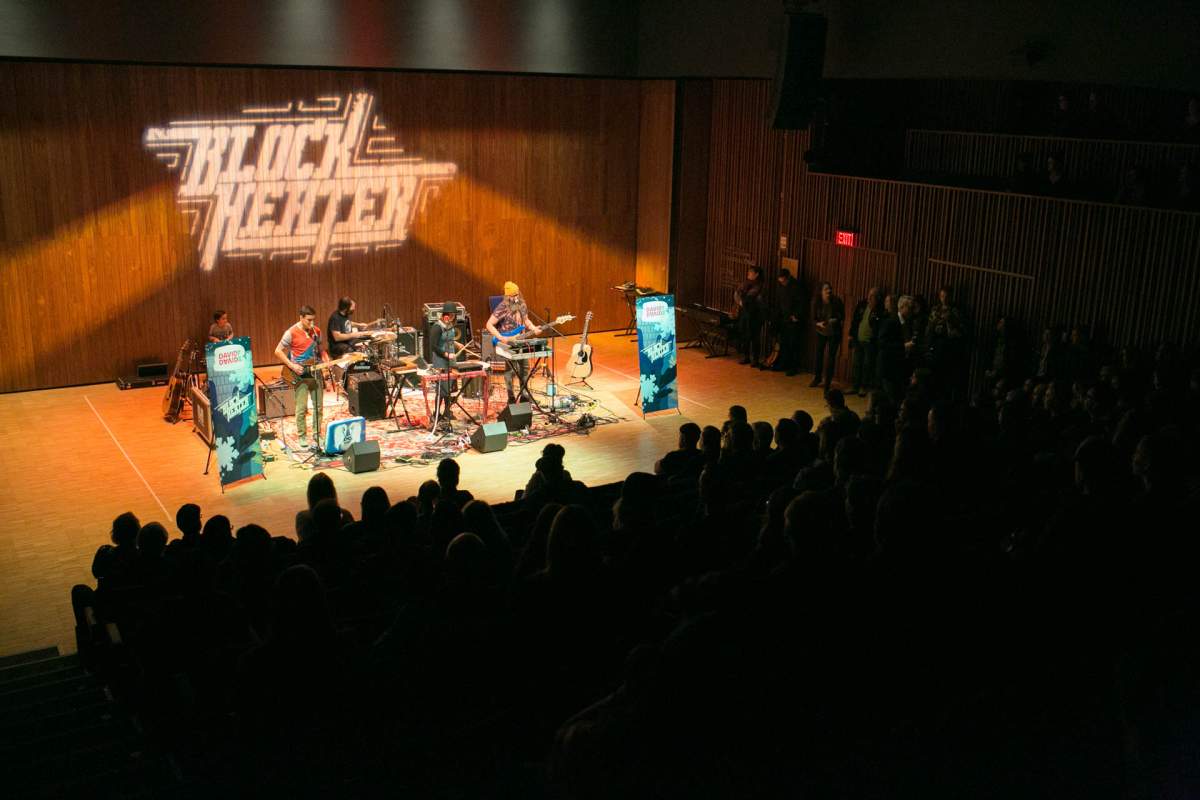 Festival-goers enjoy a live performance at the 2019 Block Heater music festival in Calgary. 