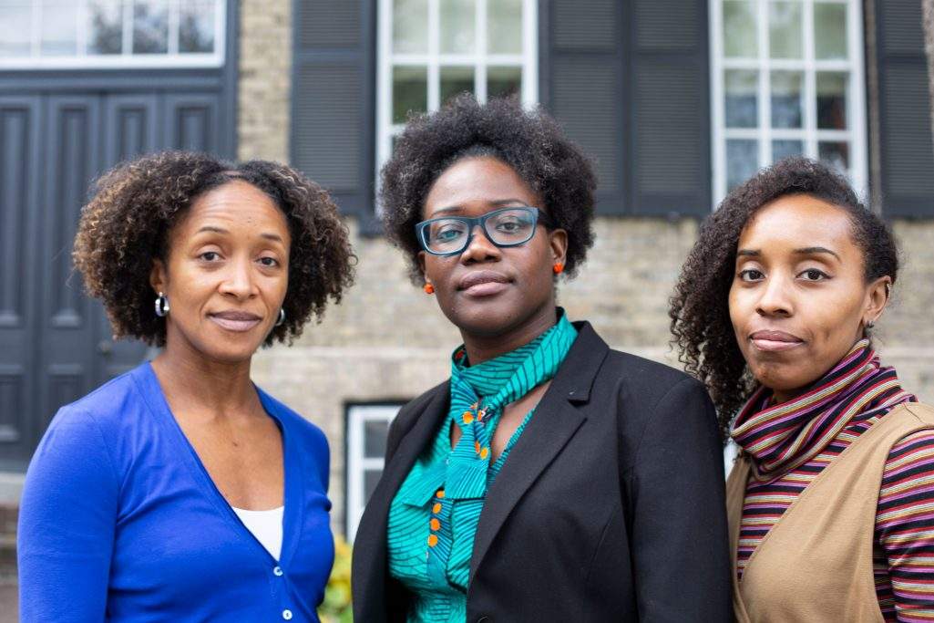 From left to right: Dr. Aisha Lofters, Dr. Onye Nnorom, and Nakia Lee-Foon.