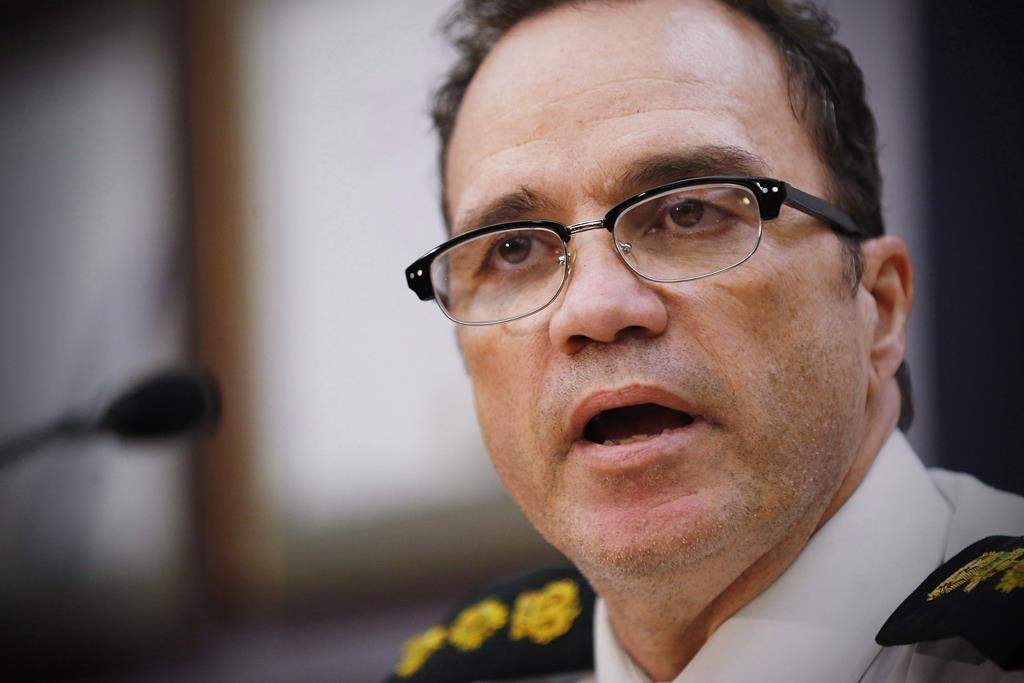 Danny Smyth speaks during a press conference in Winnipeg, on Dec. 11, 2015. Winnipeg police are having to reallocate officers as the city deals with a surge in crime. THE CANADIAN PRESS/John Woods.