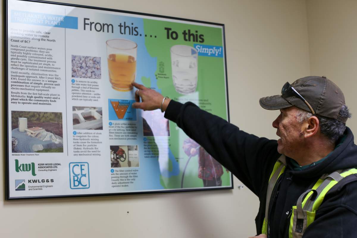 Dallas Leighton talks about the water quality near Metlakatla First Nation.