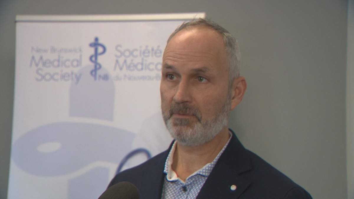 Dr. Chris Goodyear of the New Brunswick Medical Society is seen on Monday, Nov. 25, 2019.