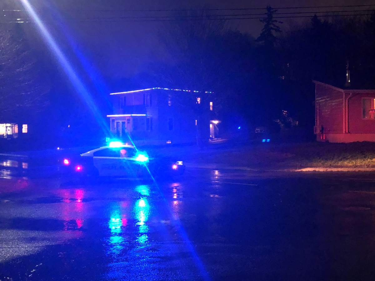 Saint John police have blocked off a number of streets in the city's north end on Nov. 18, 2019. 