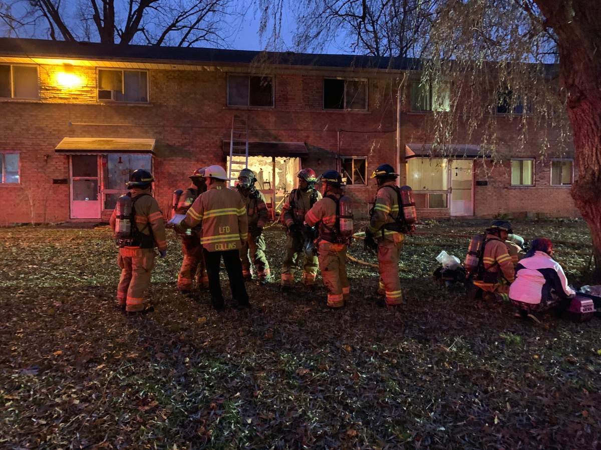 Residents in adjacent units were given permission to return to their homes after crews ventilated their properties. .