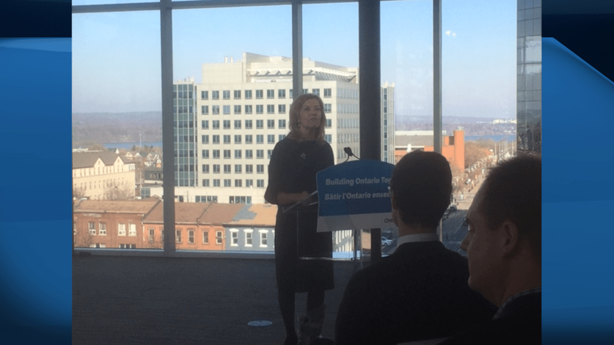 Ontario Health Minister Christine Elliot announces the new Hamilton health care team at McMaster University on Nov. 26, 2019.