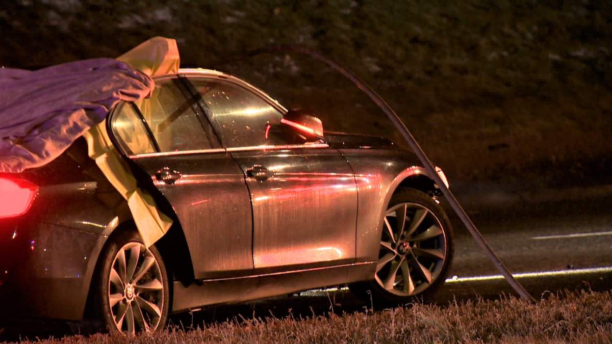 Calgary police investigate a fatal crash on Tuesday, Nov. 5, 2019.