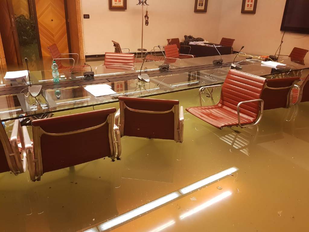 Italian politician and green activist Andrea Zanoni shared photos of the flooding on his Facebook page.