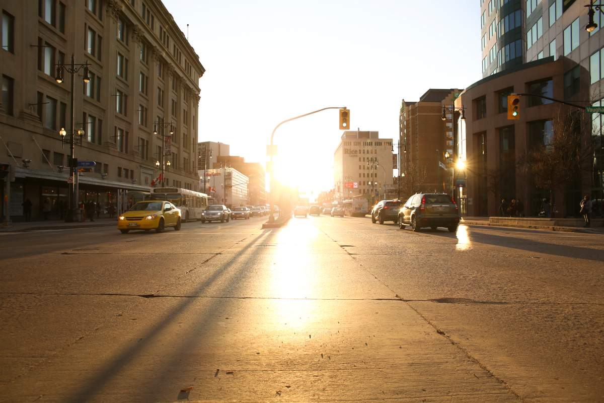 Downtown Winnipeg.