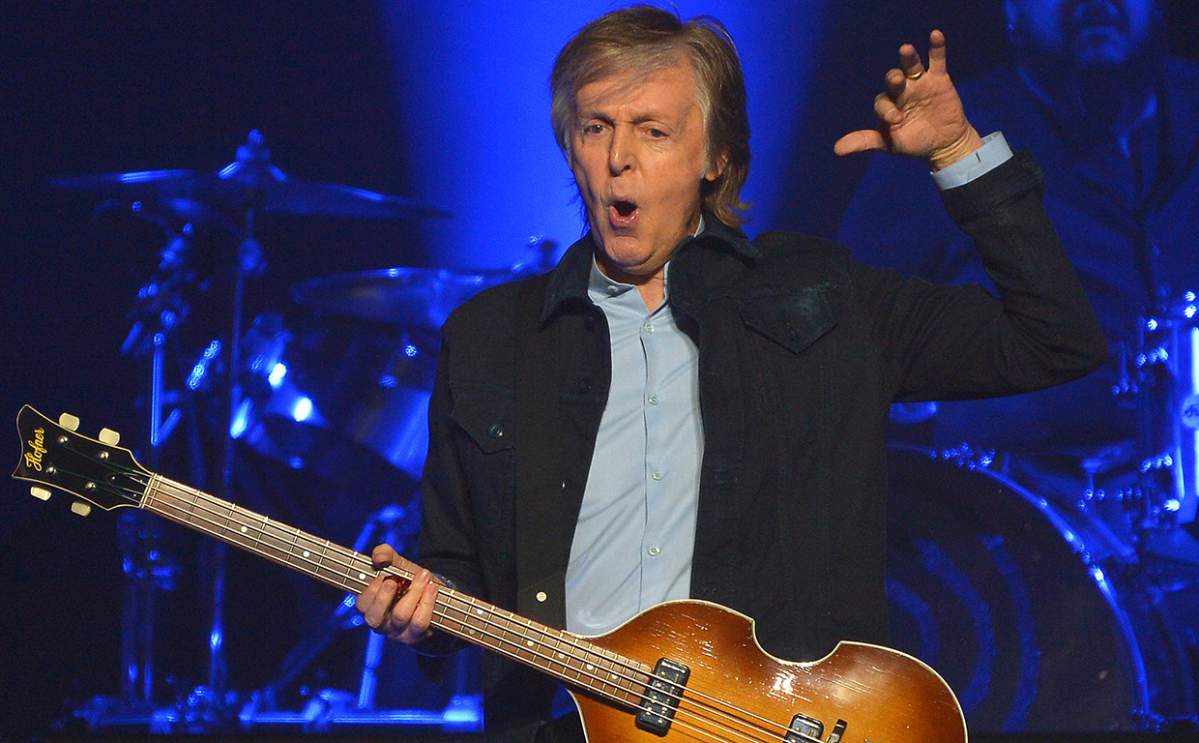 Sir Paul McCartney performs live on stage at the O2 Arena during his Freshen Up tour, on Dec. 16, 2018 in London, England.