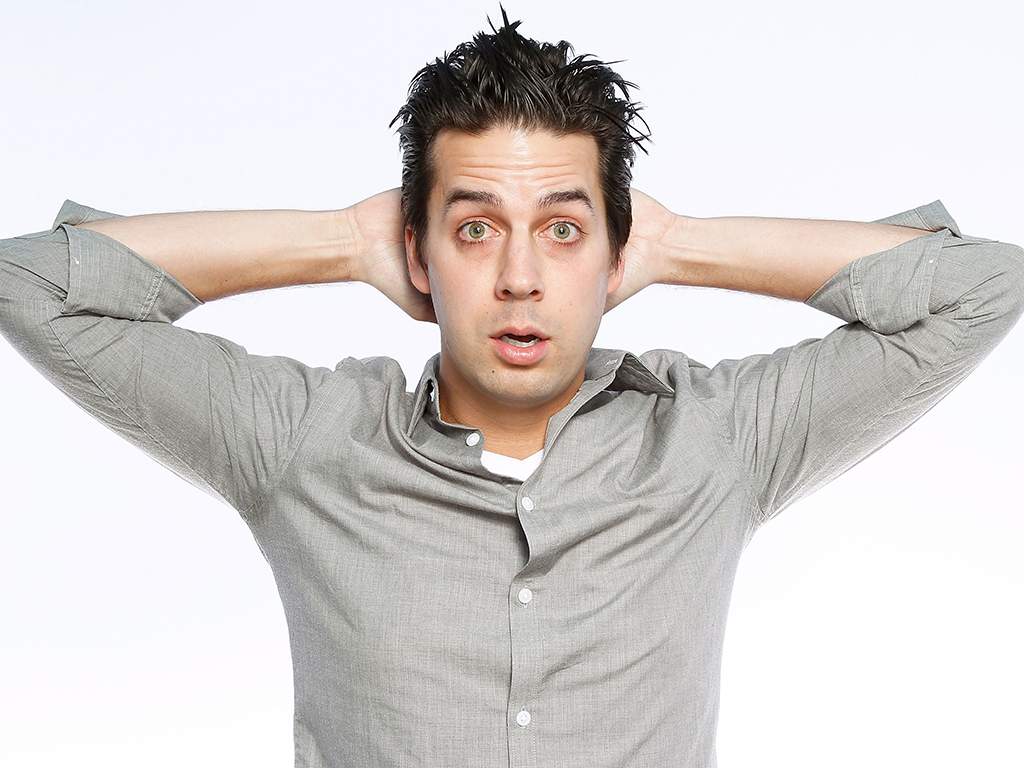 John Crist poses after his performance at the Ice House Comedy Club on Dec. 17, 2015 in Pasadena, Calif.