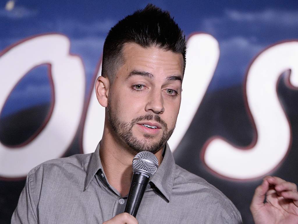 Comedian John Crist performs during his appearance at the Ice House Comedy Club on Aug. 4, 2016 in Pasadena, Calif.