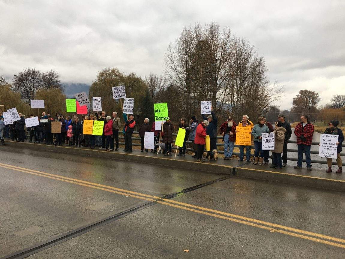 Rally in Grand Forks over flood recovery.