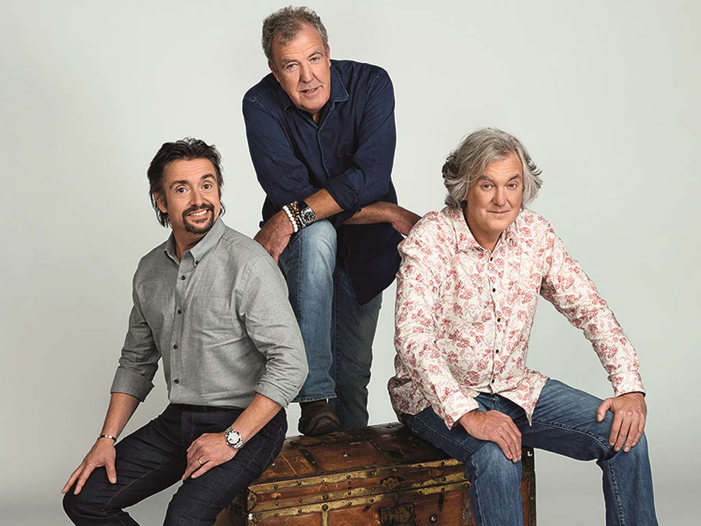 (L-R) Richard Hammond, Jeremy Clarkson, and James May, of Amazon Prime Video’s ‘The Grand Tour’ in 2019.