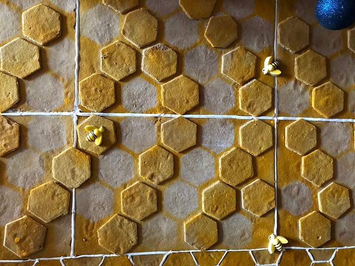 The walls of the gingerbread house at the Fairmont Hotel Macdonald in 2019