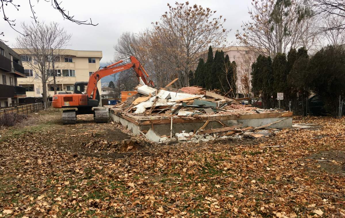 A notorious problem home in Penticton, B.C., was demolished on Saturday. 