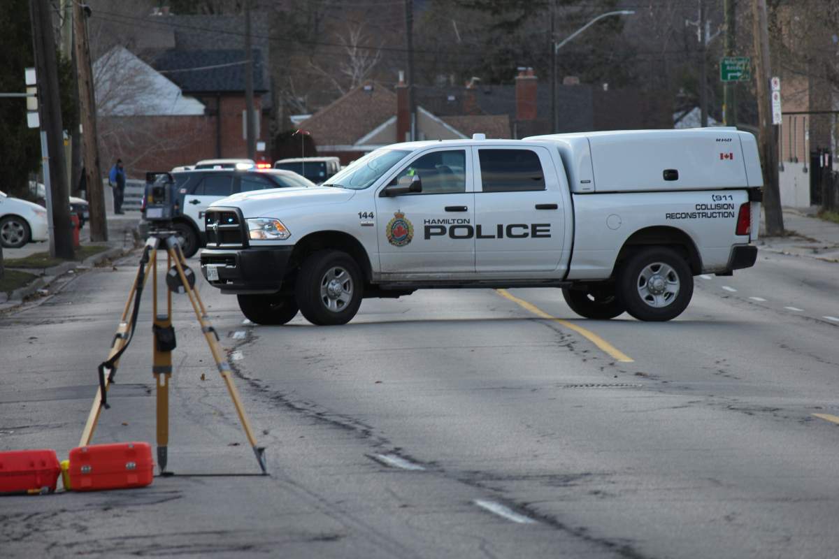 Hamilton police are investigating a collision involving a pedestrian on King Street East on Friday.