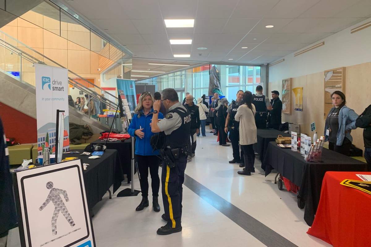 Surrey RCMP were in Clayton Heights Saturday for a Public Safety Fair.