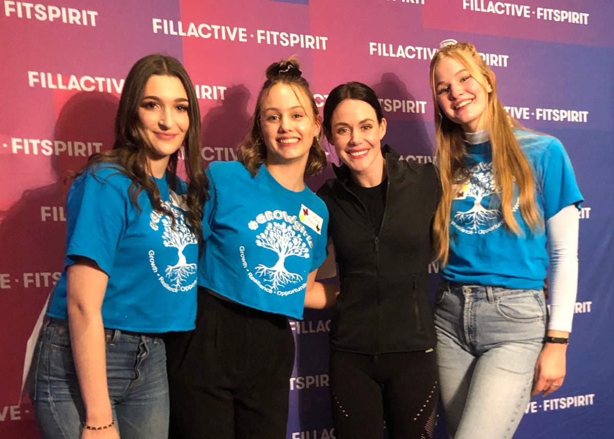 (Left to Right) McKenna Hall, Emma Jull, Tessa Virtue, and Haley Cocker and the second annual Grow Girls event in Woodstock.  