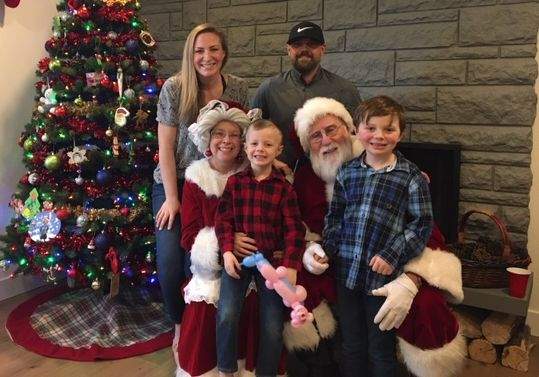 The Chalmers family kid’s Christmas party.