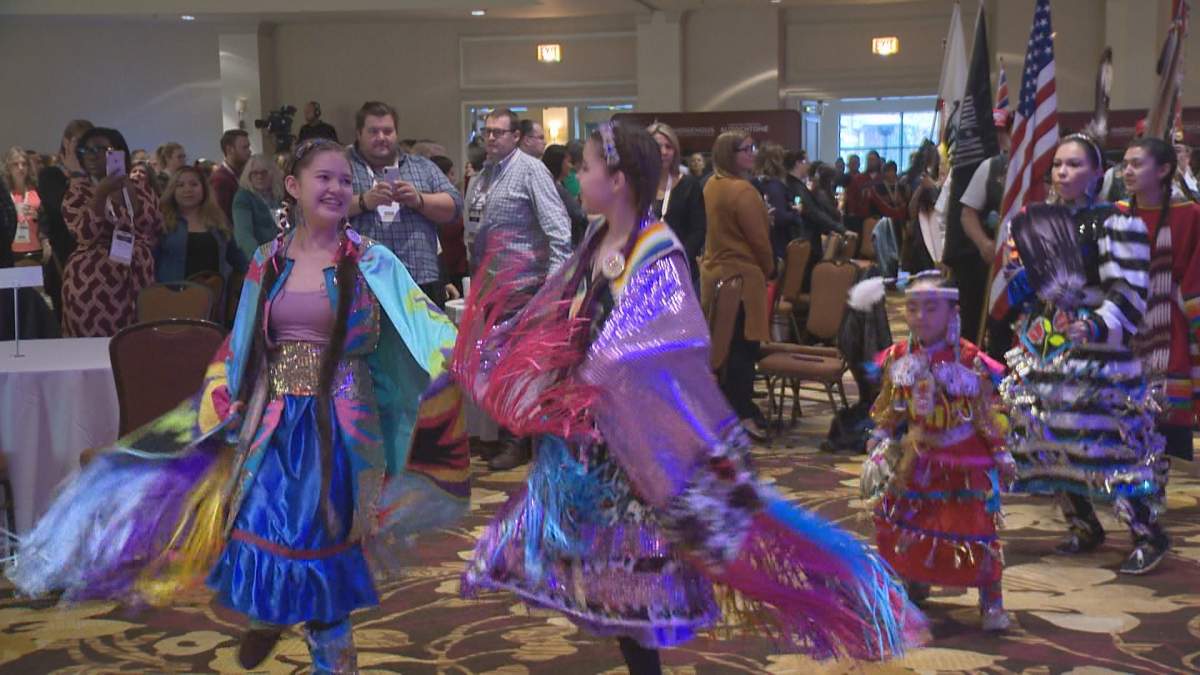 Official grand opening of the Indigenous tourism conference in Kelowna.