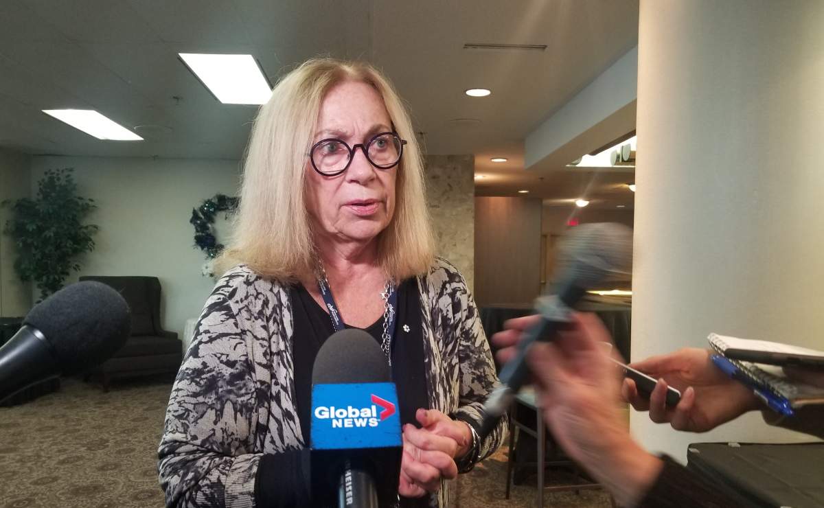 Janet Davidson, interim CEO and president of the Nova Scotia Health Authority, updated the board of directors on structural changes to the NSHA in Dartmouth on Nov. 27, 2019.